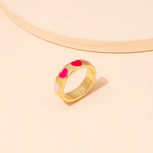 Heart Flower Rings for Women Metal Star Butterfly Harajuku Vintage Letter Rings Y2k Jewelry