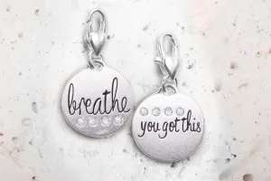 Heartfelt Emotions Silver 1-Tone Medallion - Breathe