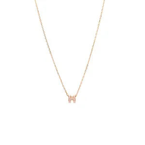 Hermes mini pop H pendant rose Dragee RGHW