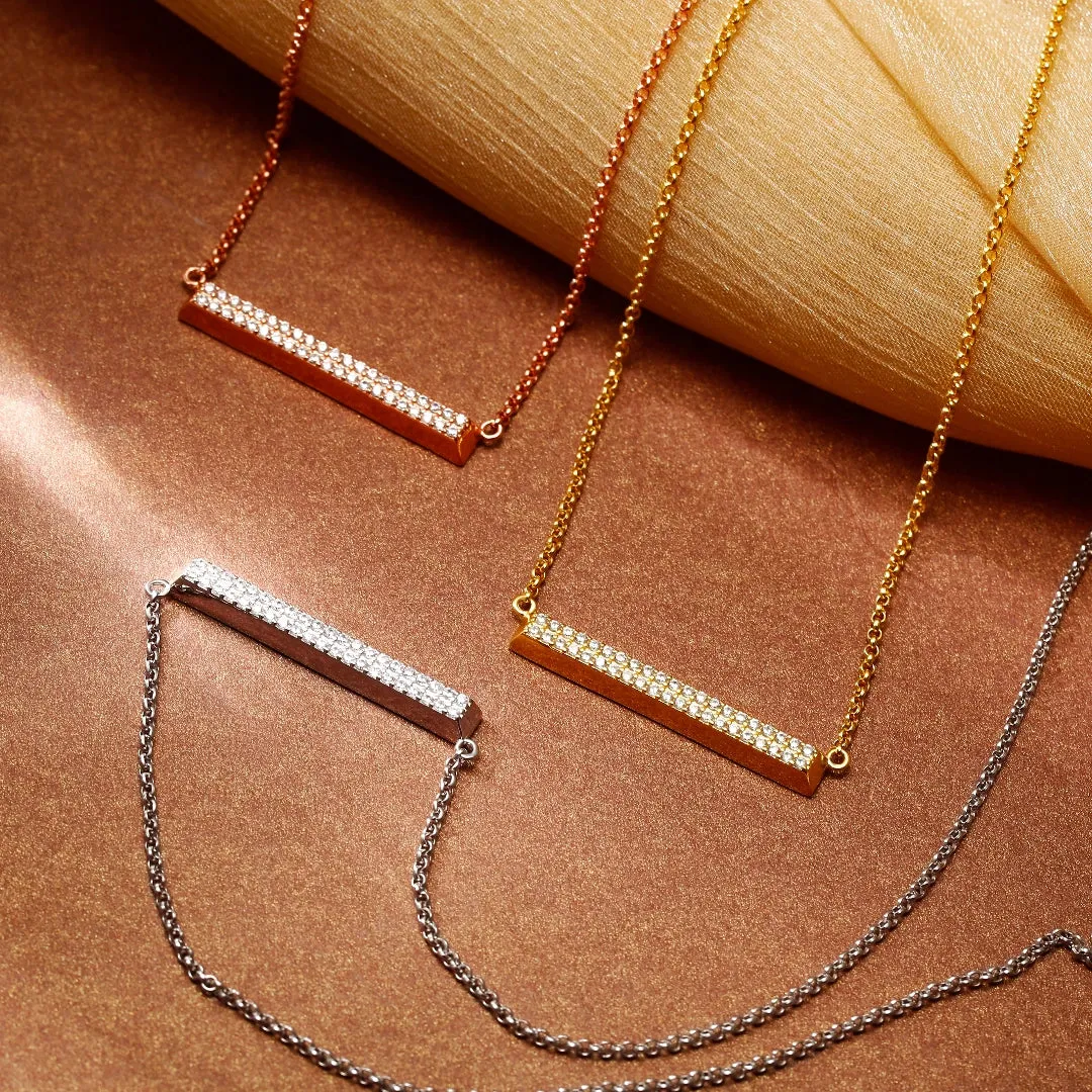 Horizontal Bar Necklace Galaxy Collection by Parastoo Behzad