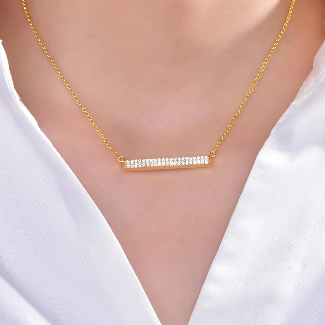 Horizontal Bar Necklace Galaxy Collection by Parastoo Behzad