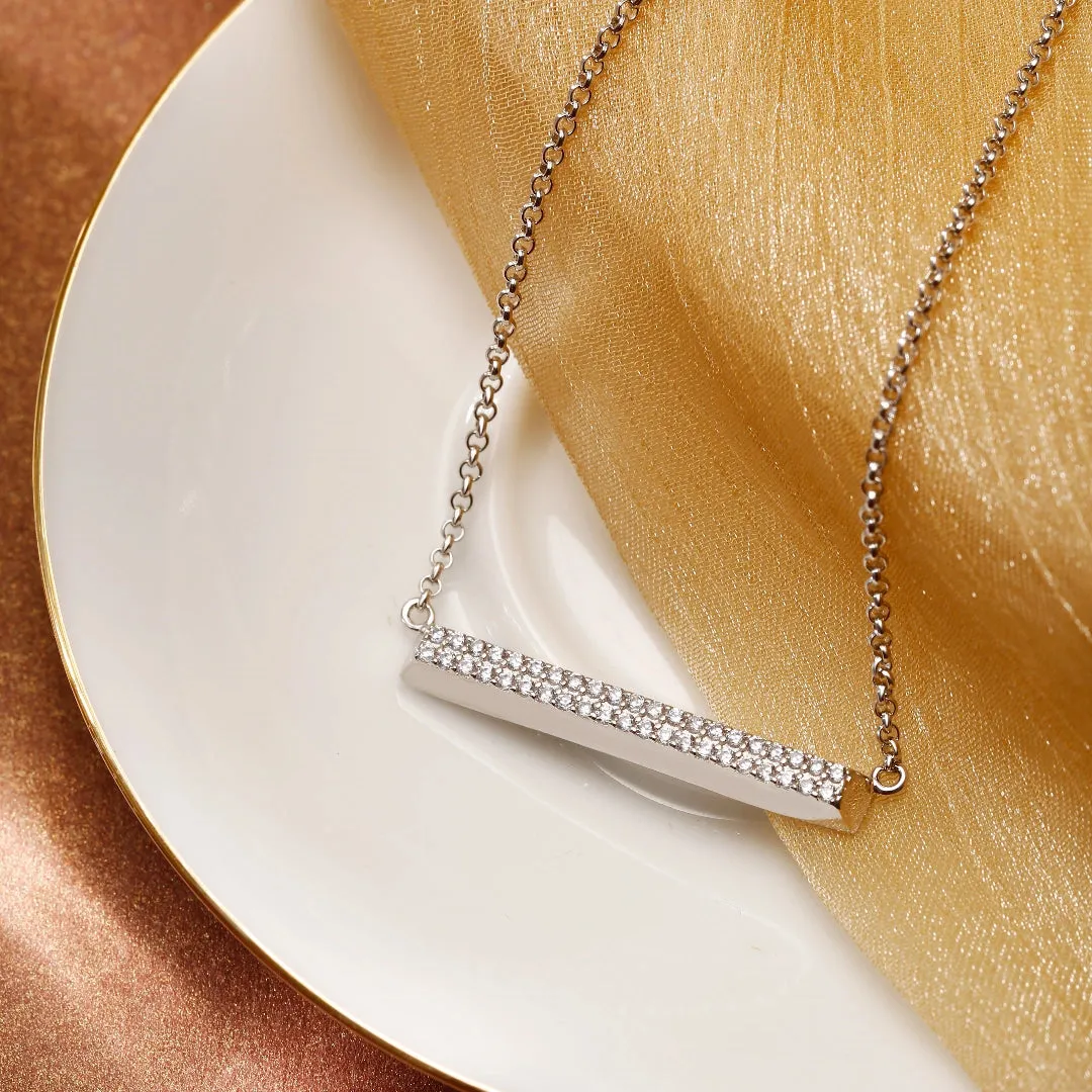 Horizontal Bar Necklace Galaxy Collection by Parastoo Behzad