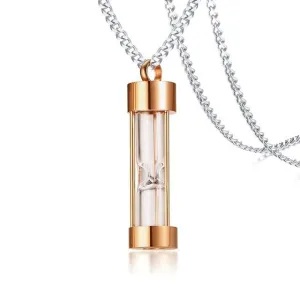 Hourglass Ashes Pendant Necklace