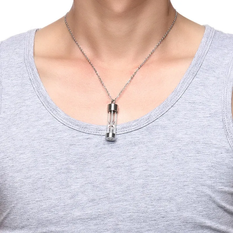 Hourglass Ashes Pendant Necklace