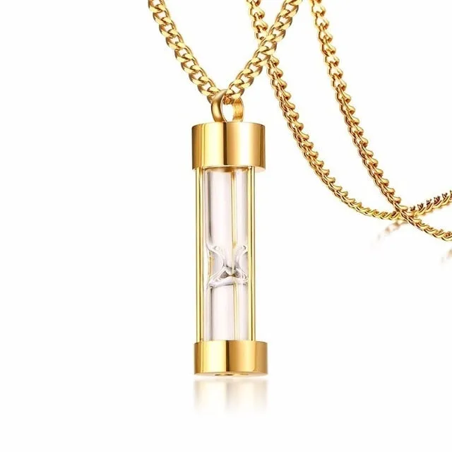 Hourglass Ashes Pendant Necklace