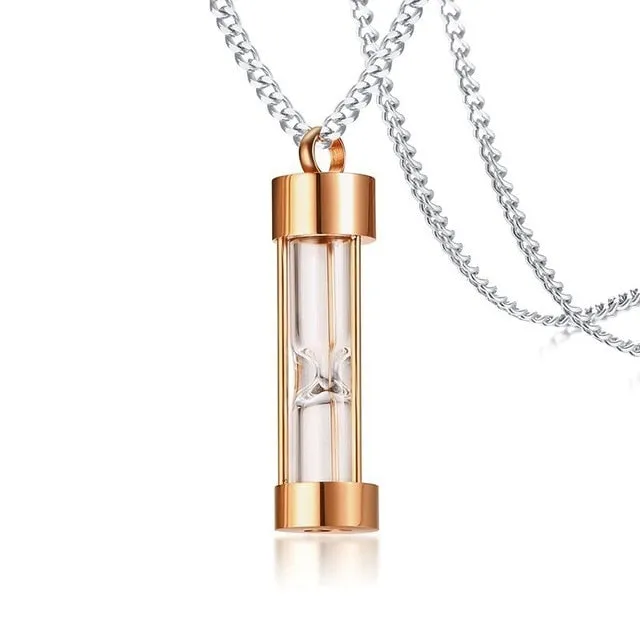 Hourglass Ashes Pendant Necklace