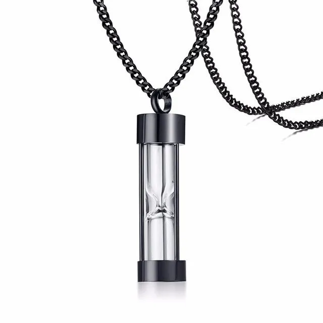 Hourglass Ashes Pendant Necklace