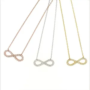 Infinity Pave Necklace
