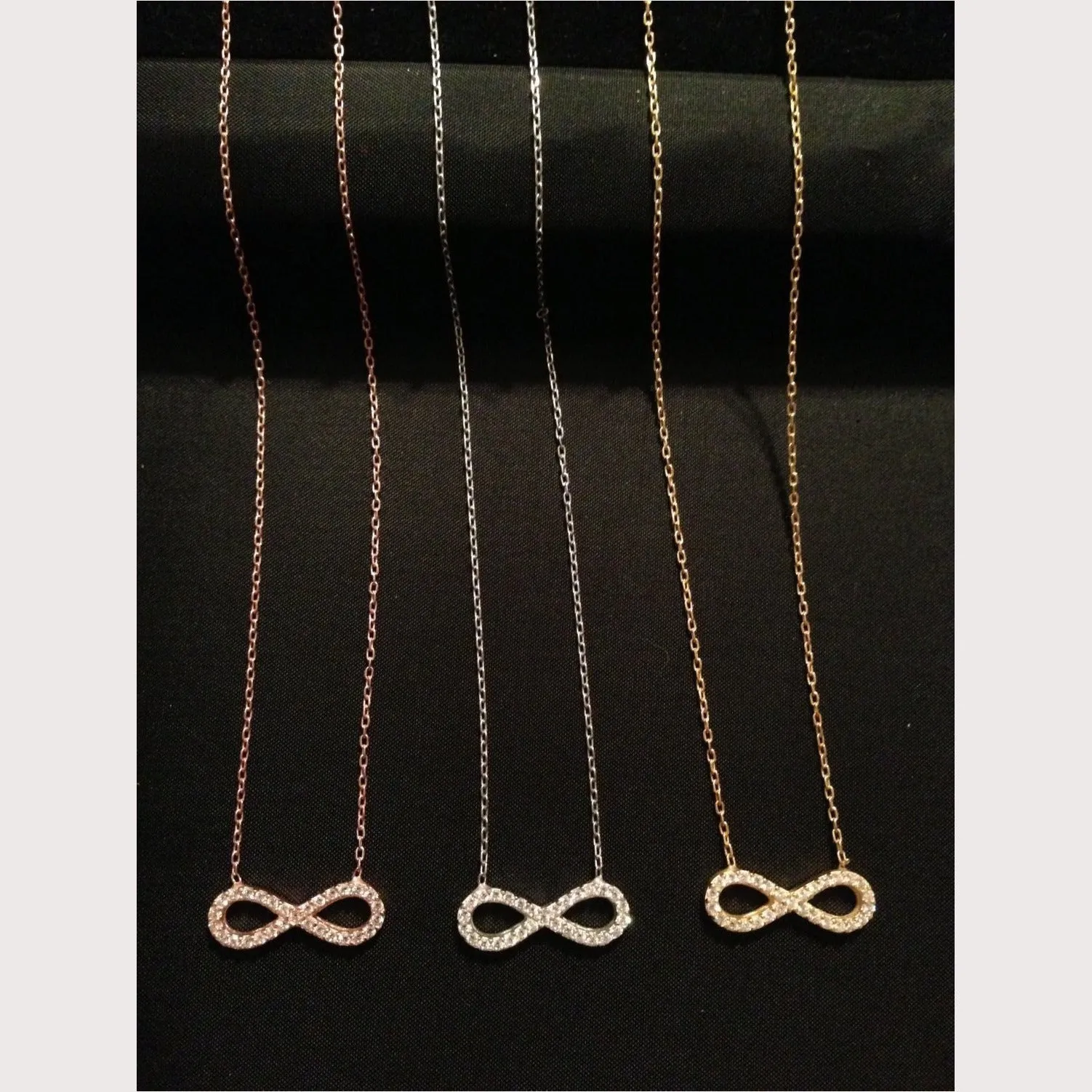 Infinity Pave Necklace