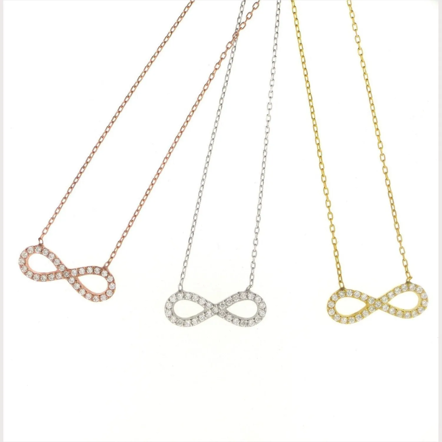 Infinity Pave Necklace
