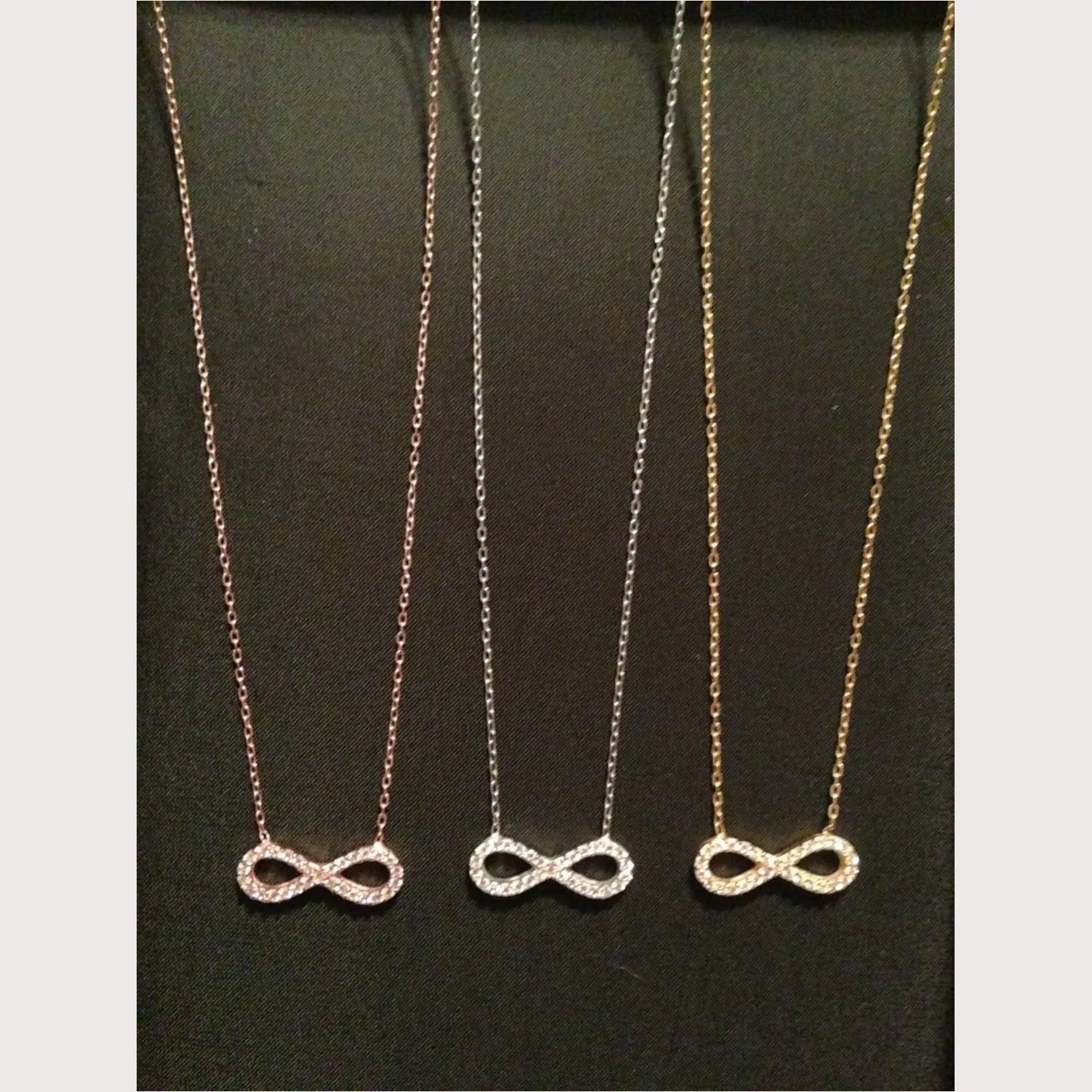 Infinity Pave Necklace