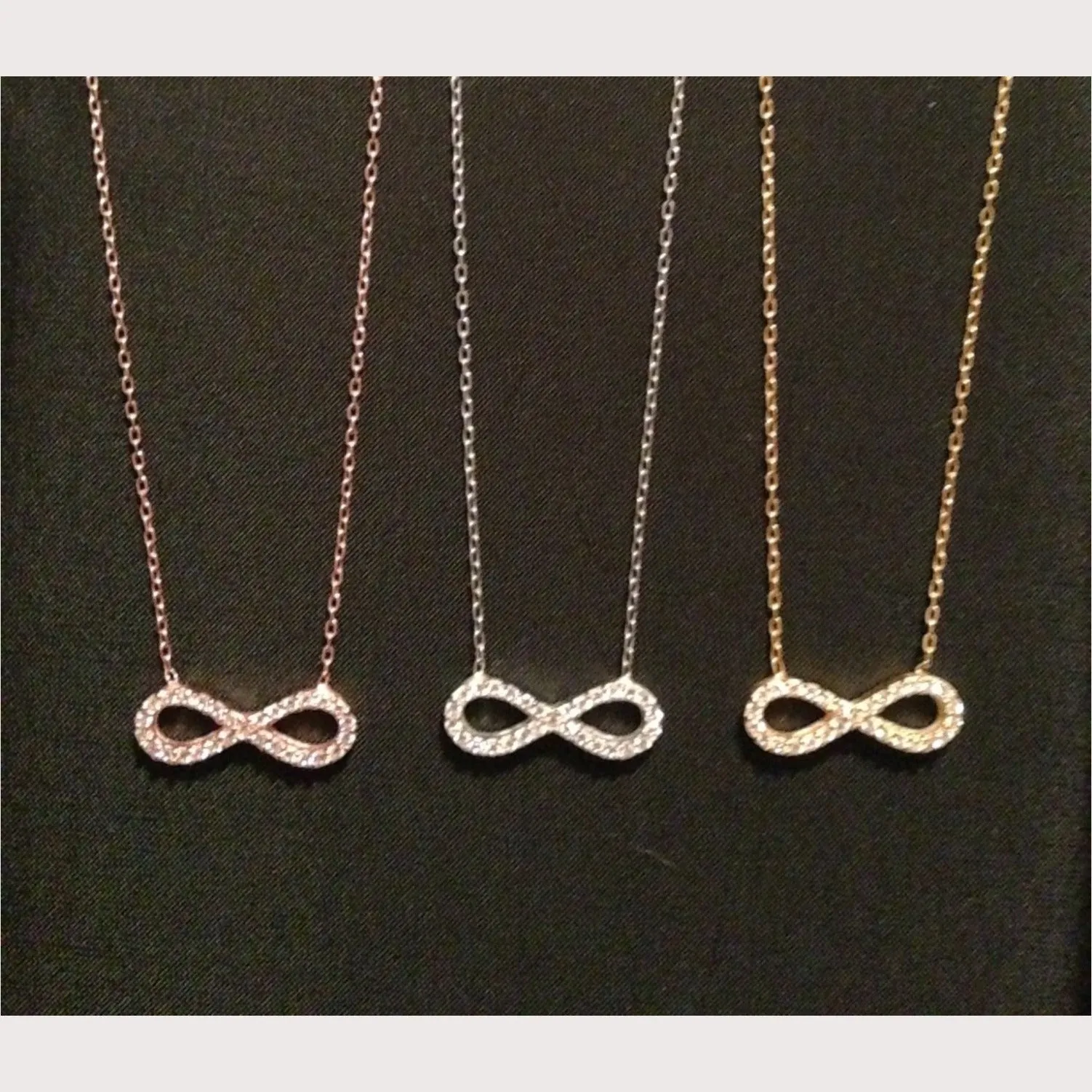 Infinity Pave Necklace