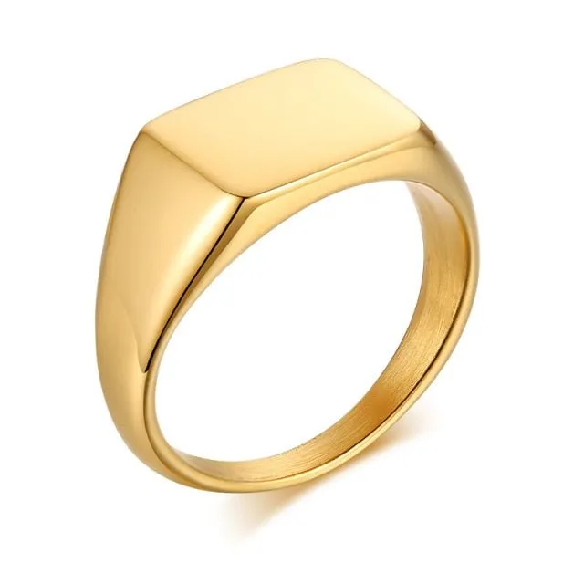 Initial Letter Stamp Name Ring Women Anniverssary Birthday Jewelry