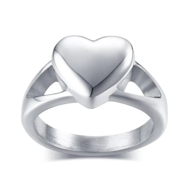 Initial Letter Stamp Name Ring Women Anniverssary Birthday Jewelry