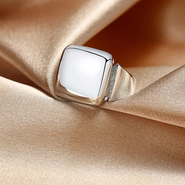 Initial Letter Stamp Name Ring Women Anniverssary Birthday Jewelry