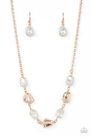 Inspirational Iridescence - Rose Gold Necklace