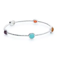 Ippolita Sterling Silver Rock Candy 5-Stone Bangle