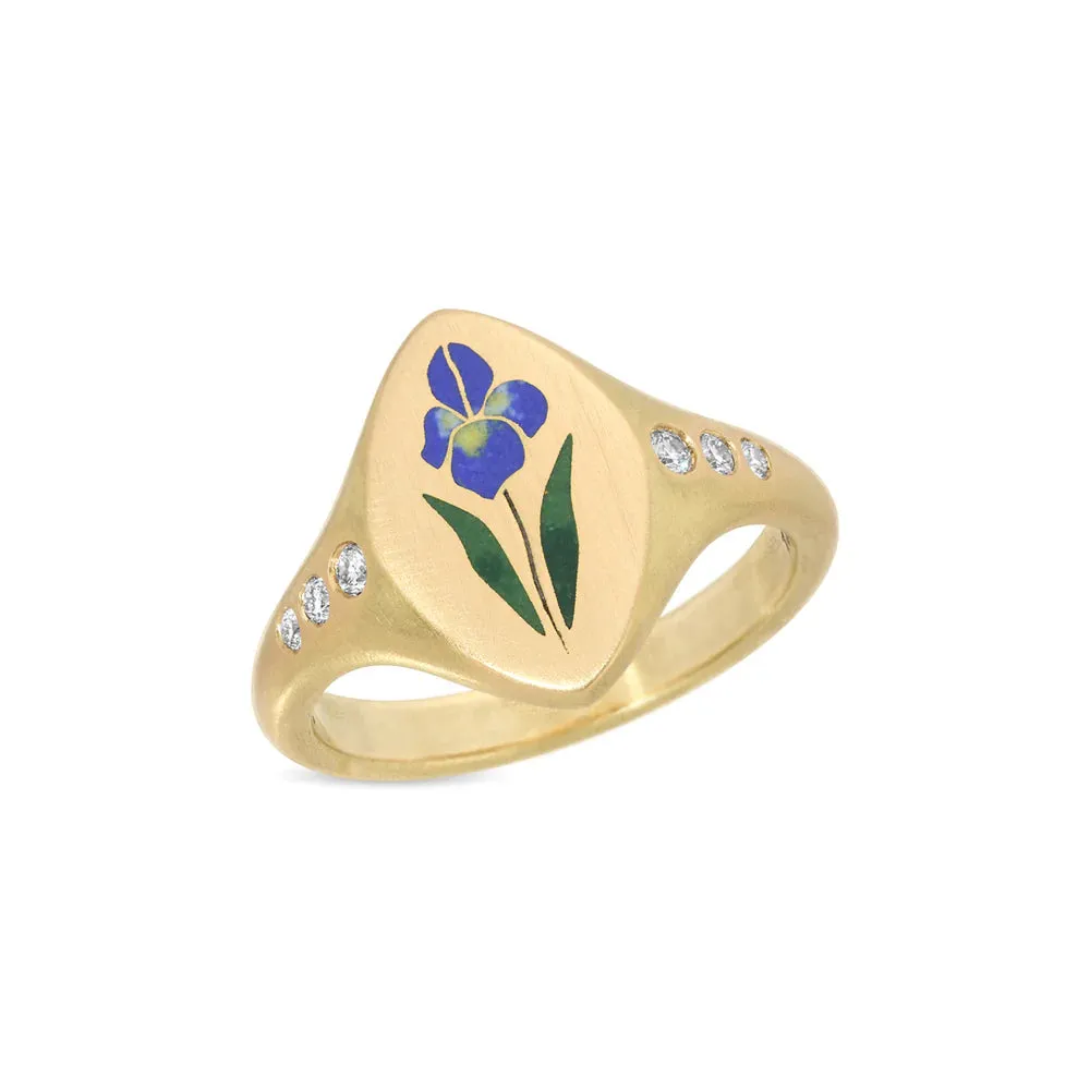 Iris Signet Ring