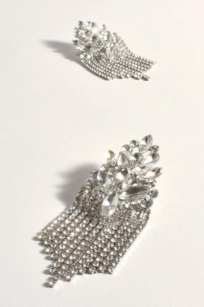 Jewelled Tassel Cocktail Earrings