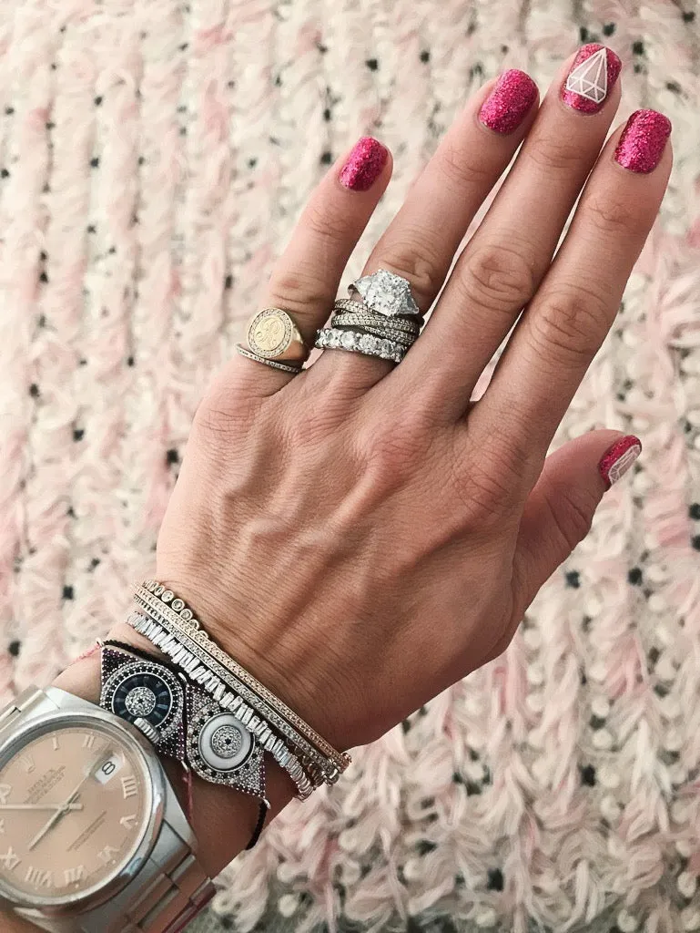 Jumbo Diamond Signet Ring