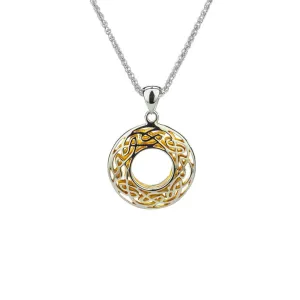 Keith Jack Small Window to the Soul Sterling Silver and 22K Yellow Gold Gilding Pendant