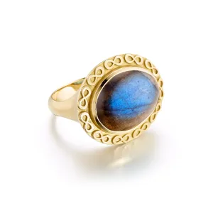 Labradorite Infinity Cocktail Ring