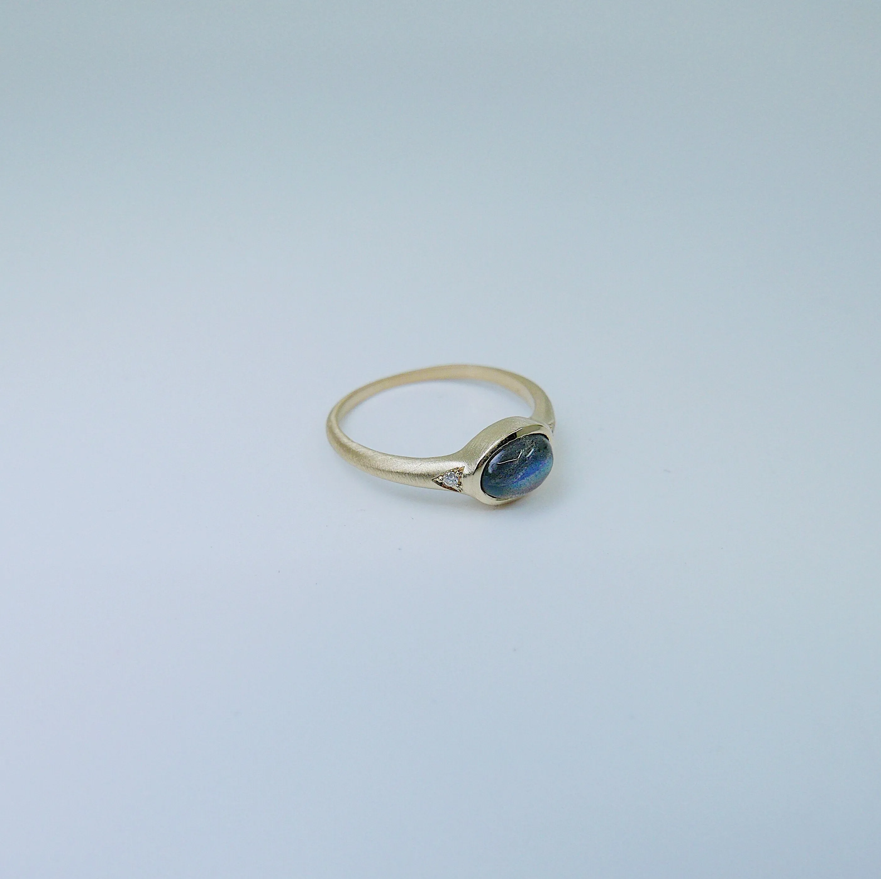 Labradorite Signet Ring