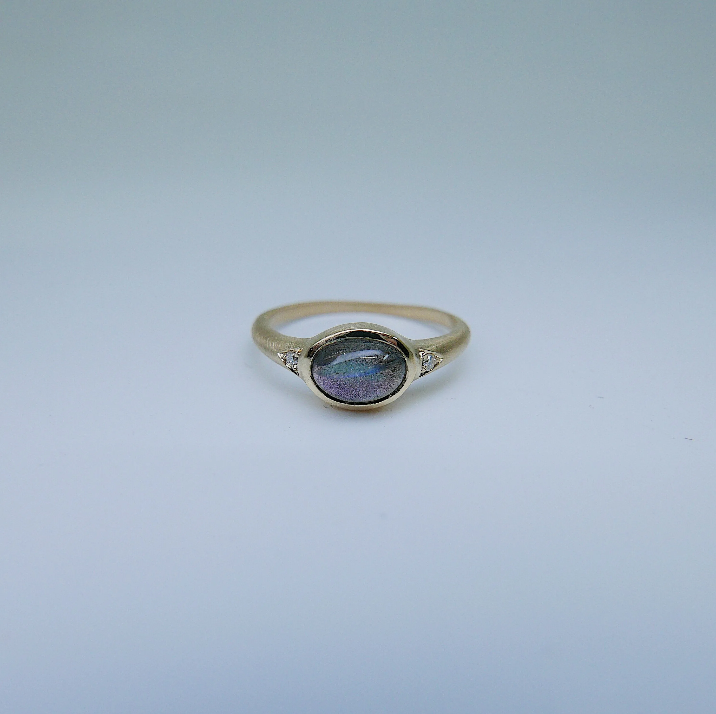 Labradorite Signet Ring