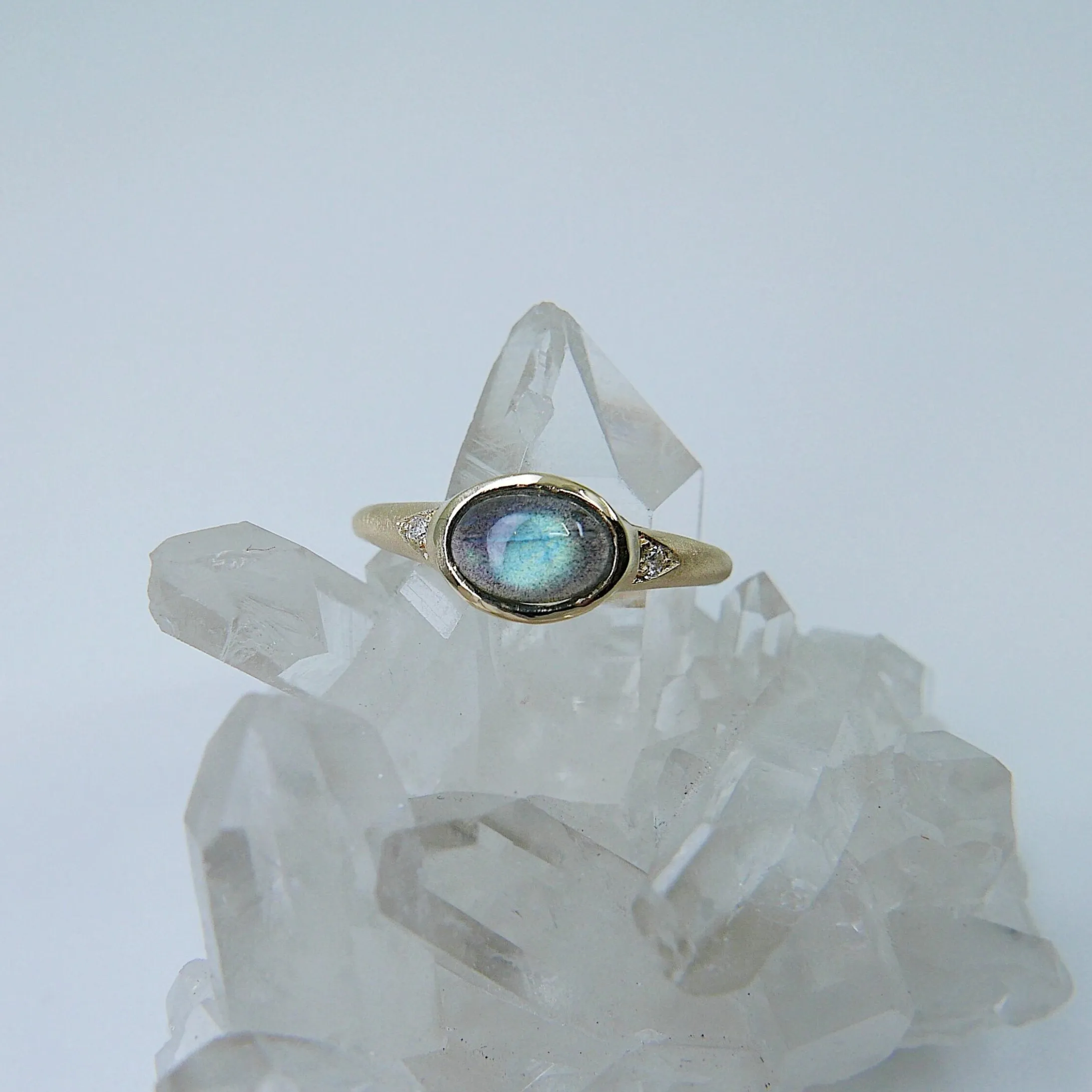 Labradorite Signet Ring