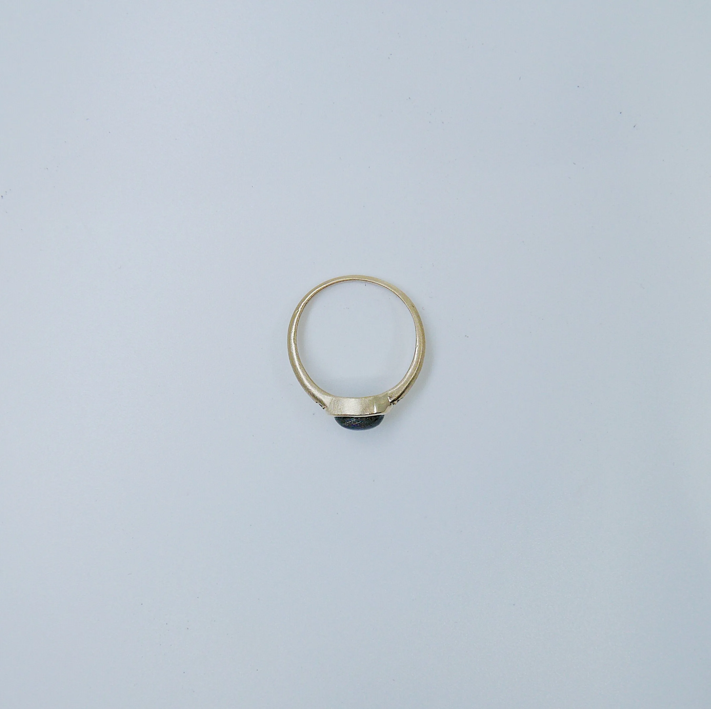 Labradorite Signet Ring