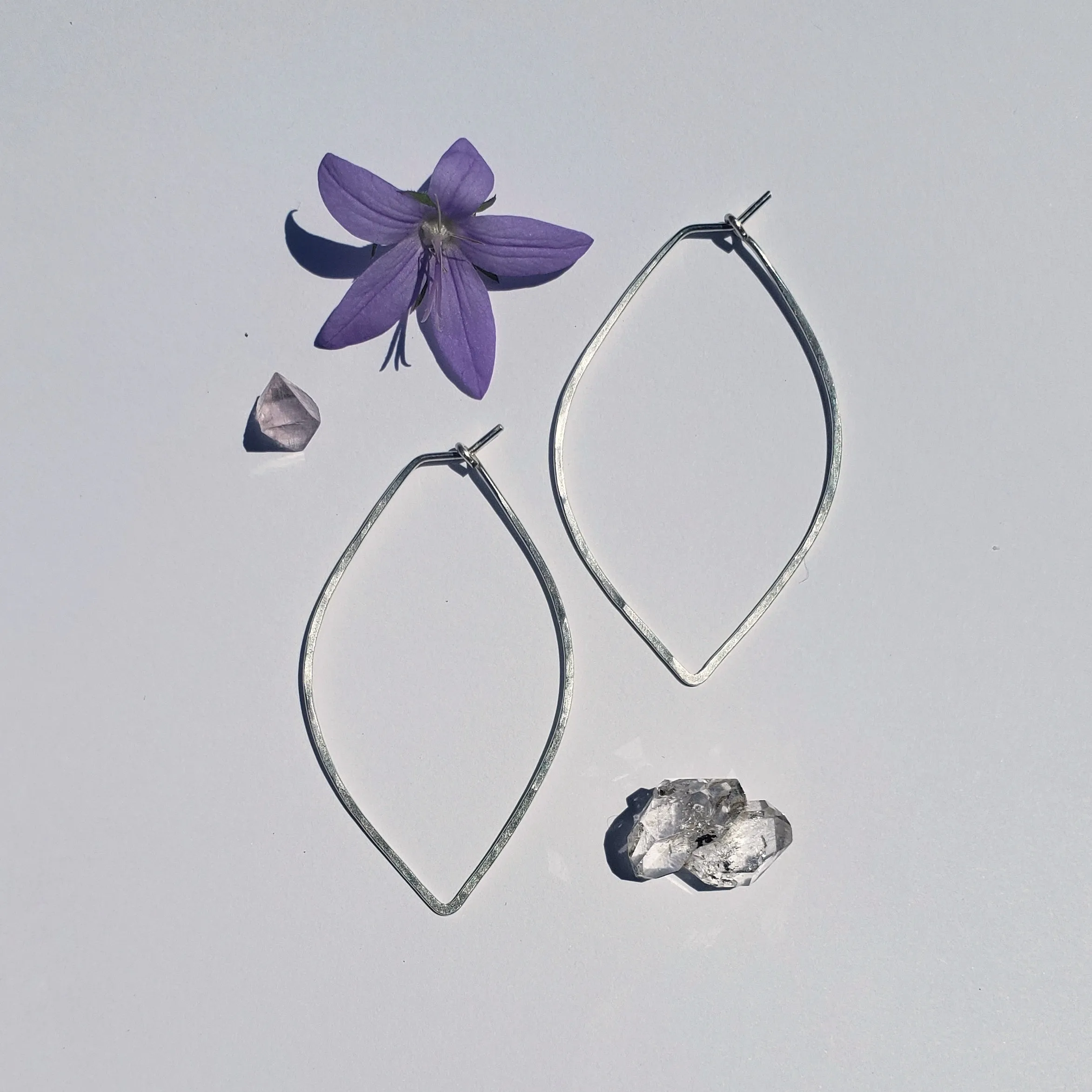 Large Petal Hoops