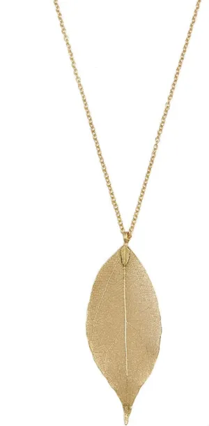 Leaf Pendant Necklace | Gold, Rose Gold, Silver
