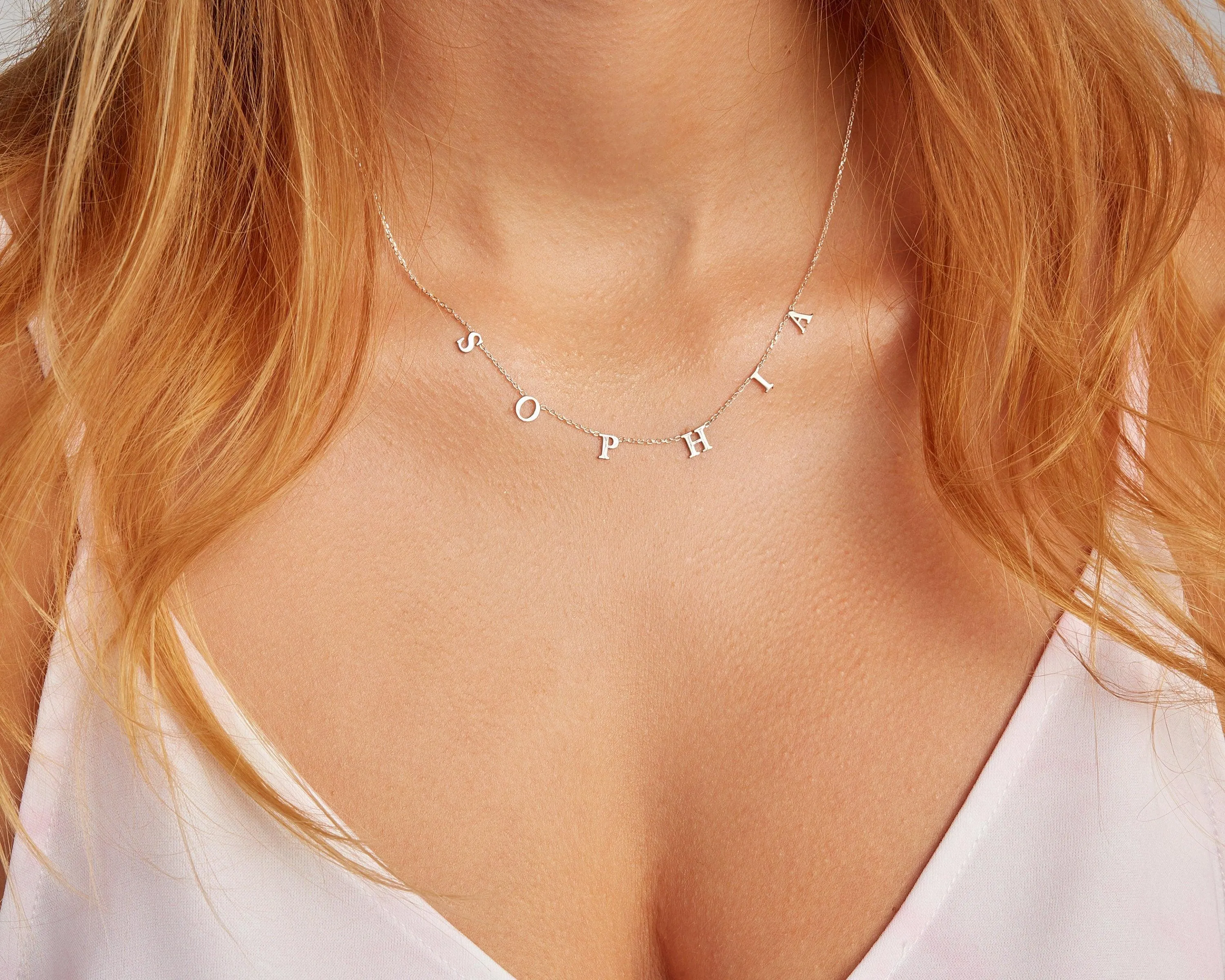 Letter Name Necklace - 18K Gold Vermeil