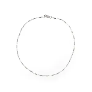 Lina Chain Anklet - Sterling Silver