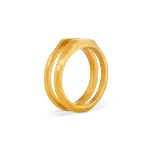 Liquid Metal Signet Ring Set