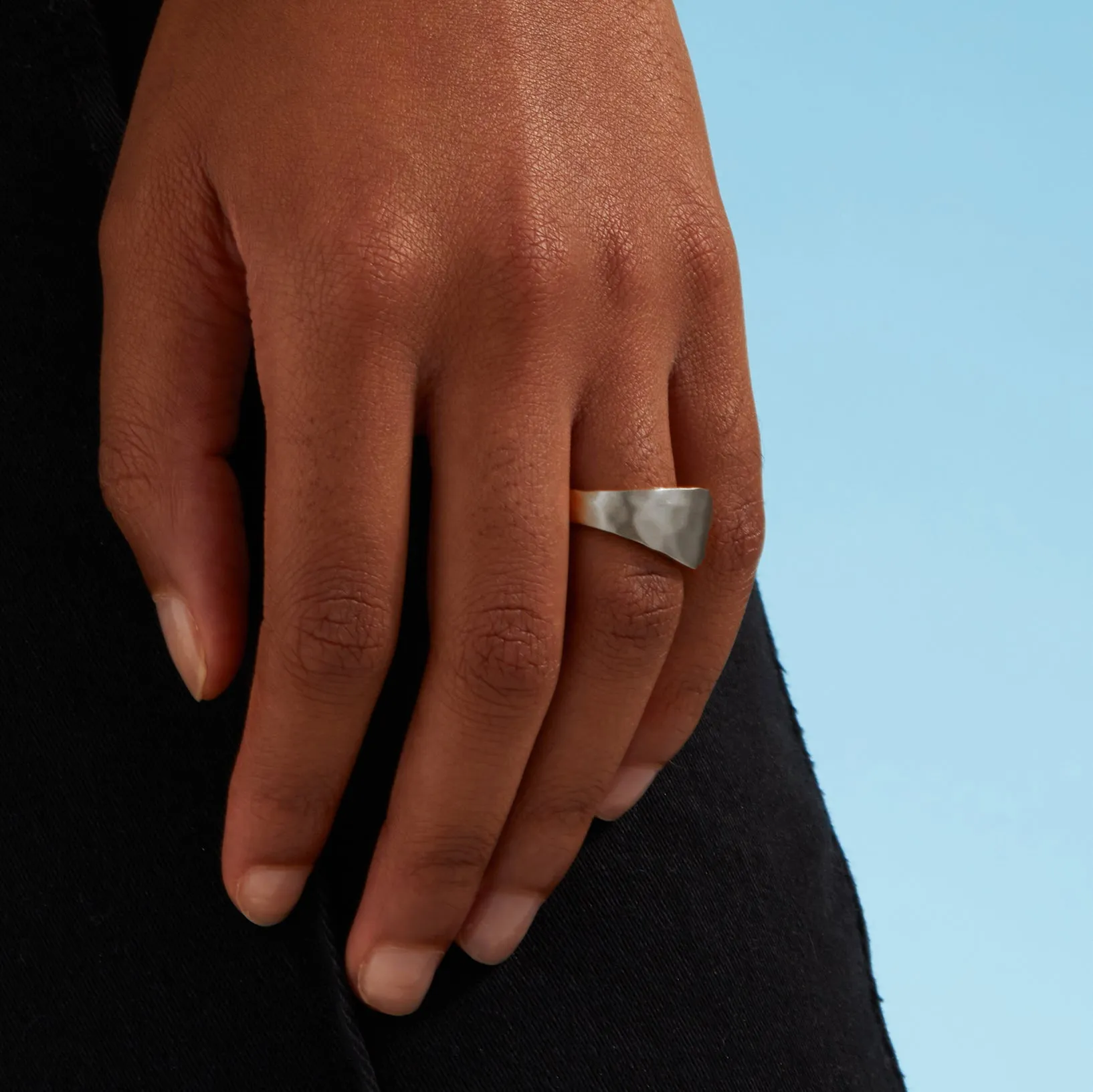 Liquid Metal Signet Ring