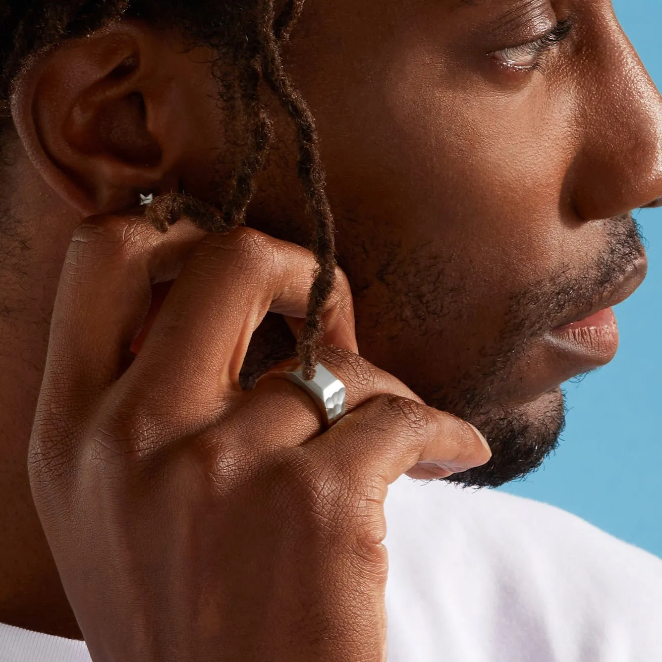 Liquid Metal Signet Ring