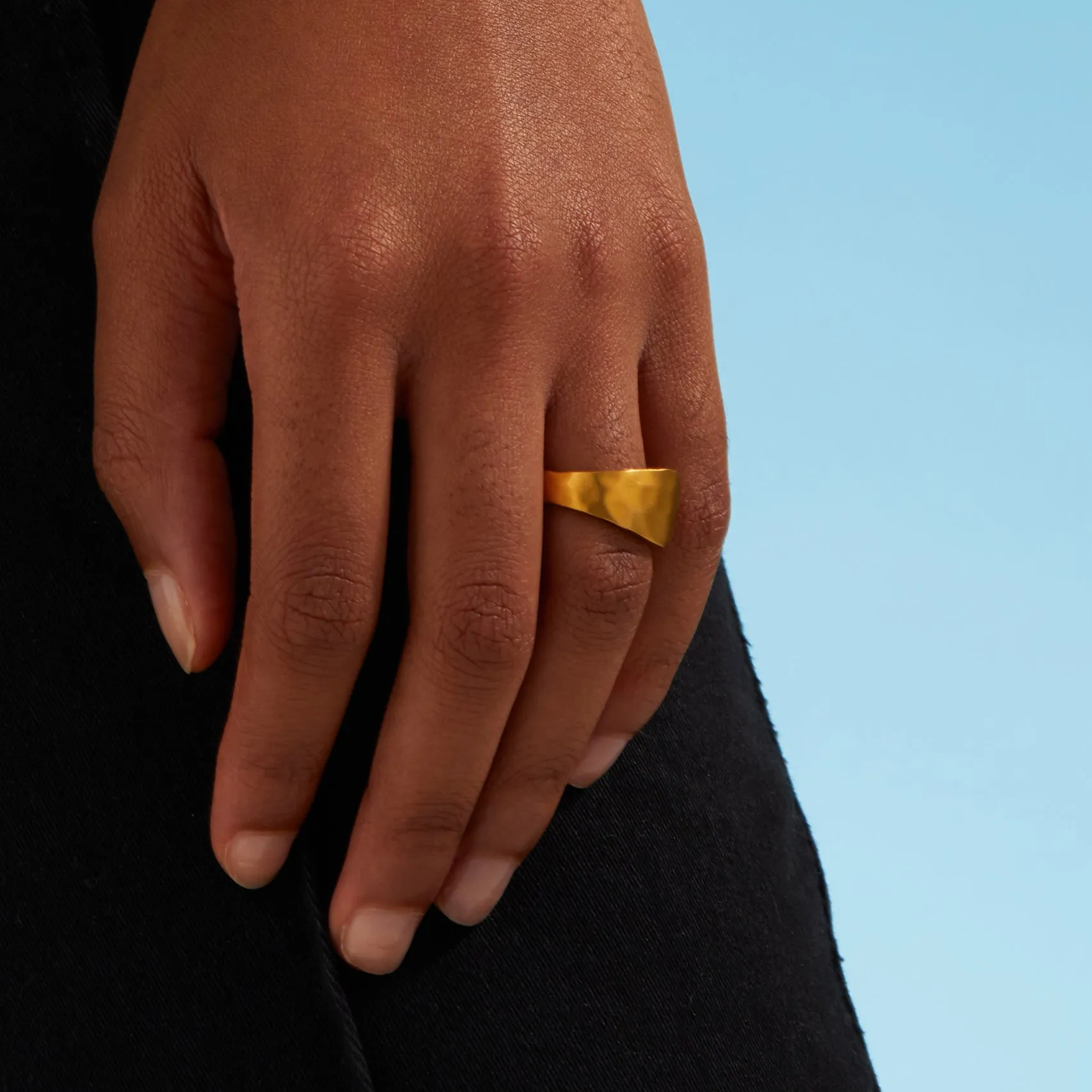 Liquid Metal Signet Ring
