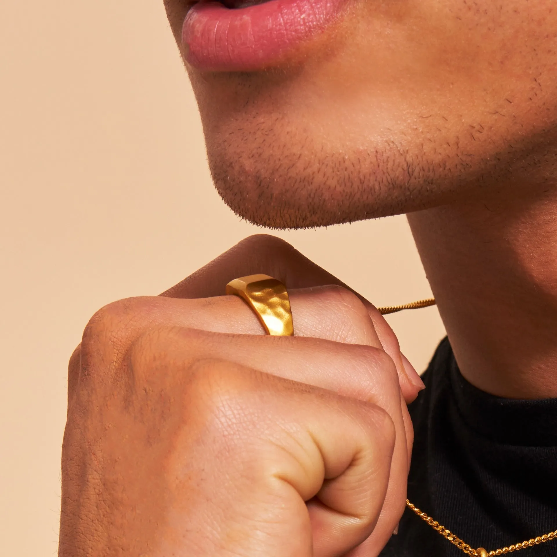 Liquid Metal Signet Ring