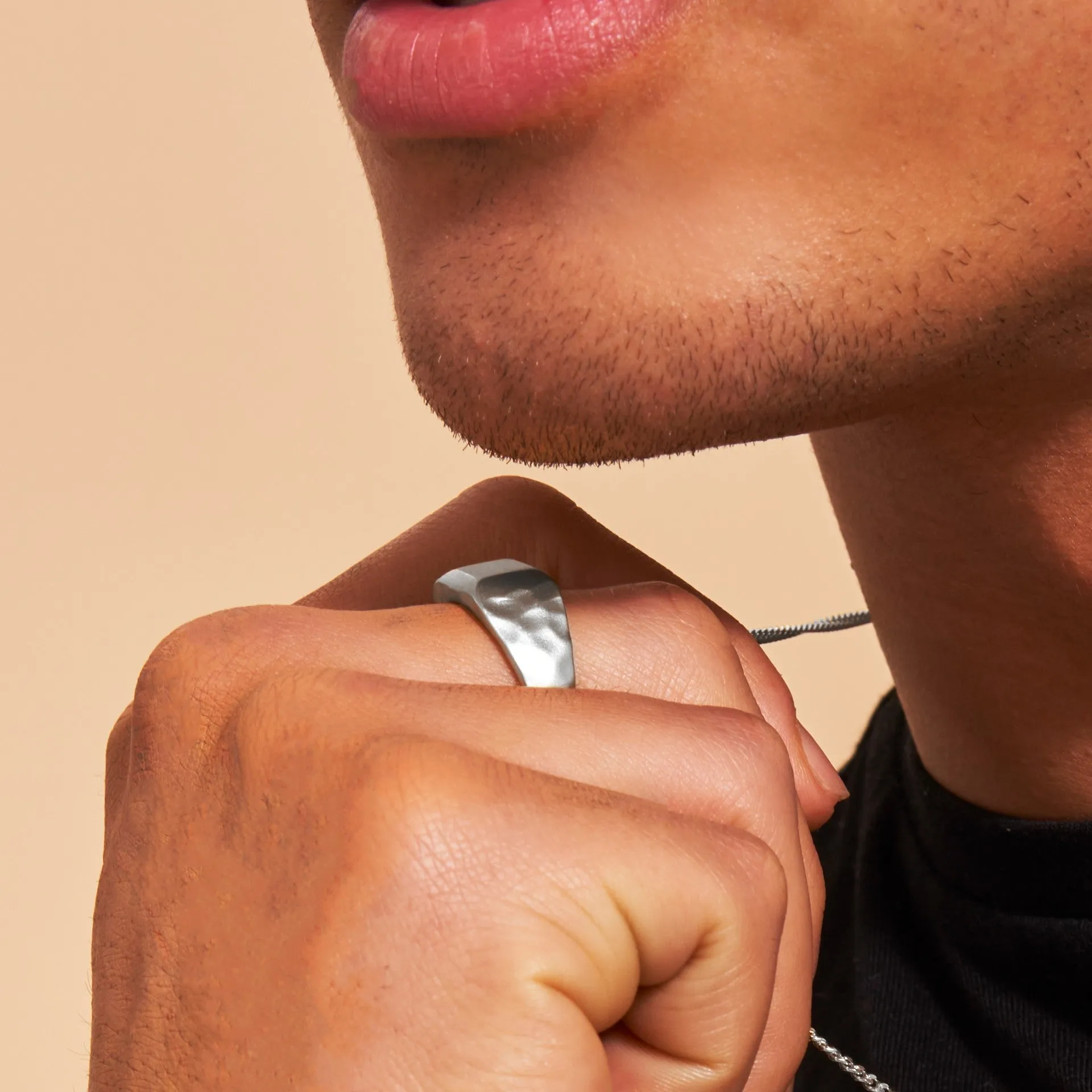 Liquid Metal Signet Ring