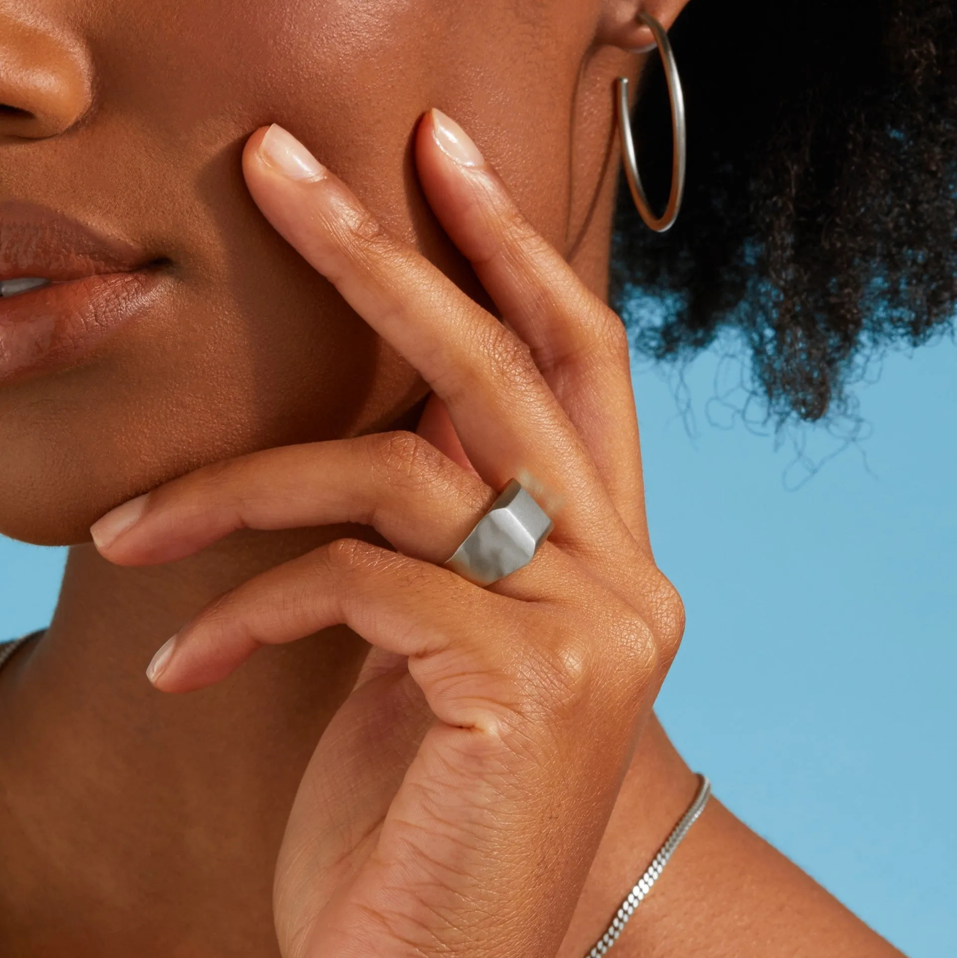 Liquid Metal Signet Ring