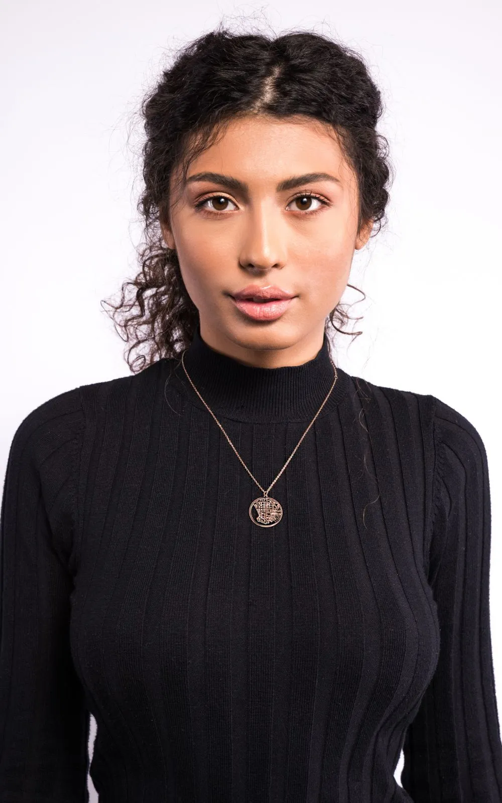 Los Angeles Rose Gold - City Map Necklace