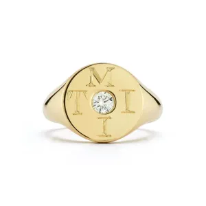 Love Notes Moi et Toi Diamond Signet Ring