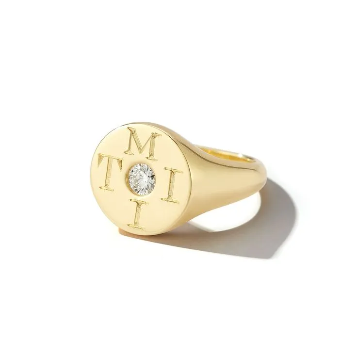 Love Notes Moi et Toi Diamond Signet Ring
