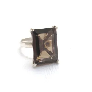 Lucent Smoky Quartz Ring