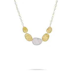 Lunaria 18K Yellow Gold Diamond Graduated Half Collar Necklace
