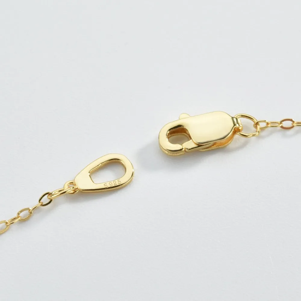 Luxury Gold CZ Charm Bracelet