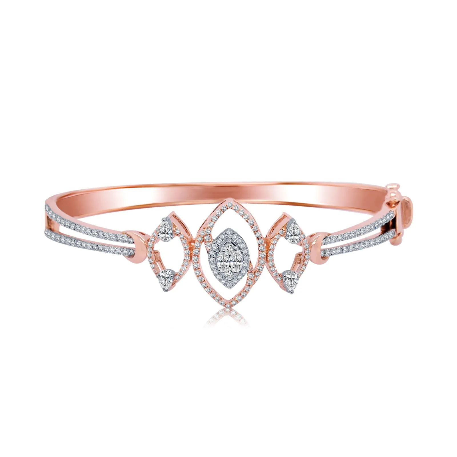 Majestic Pear Shaped Diamond Bracelet