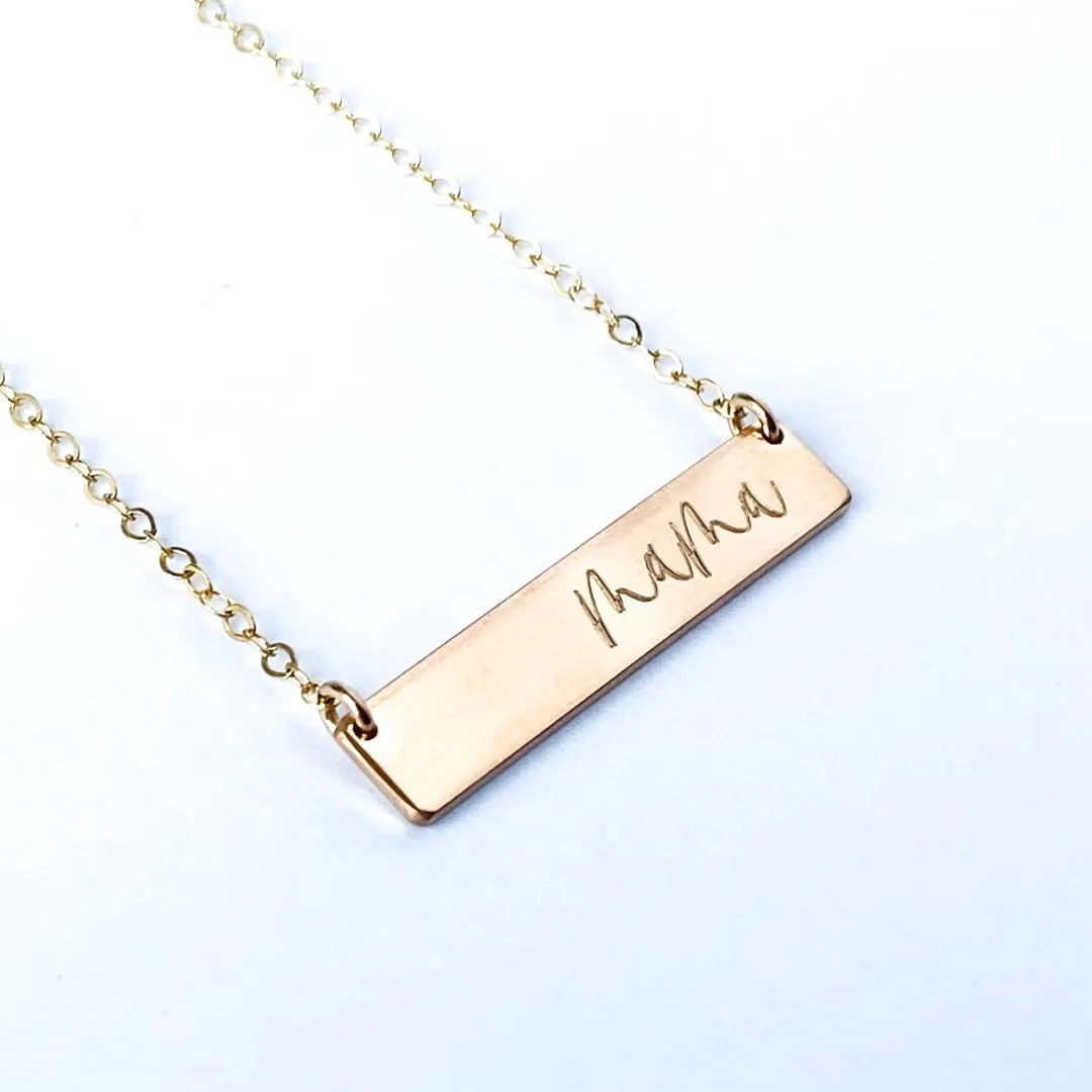 MAMA Bar Necklace