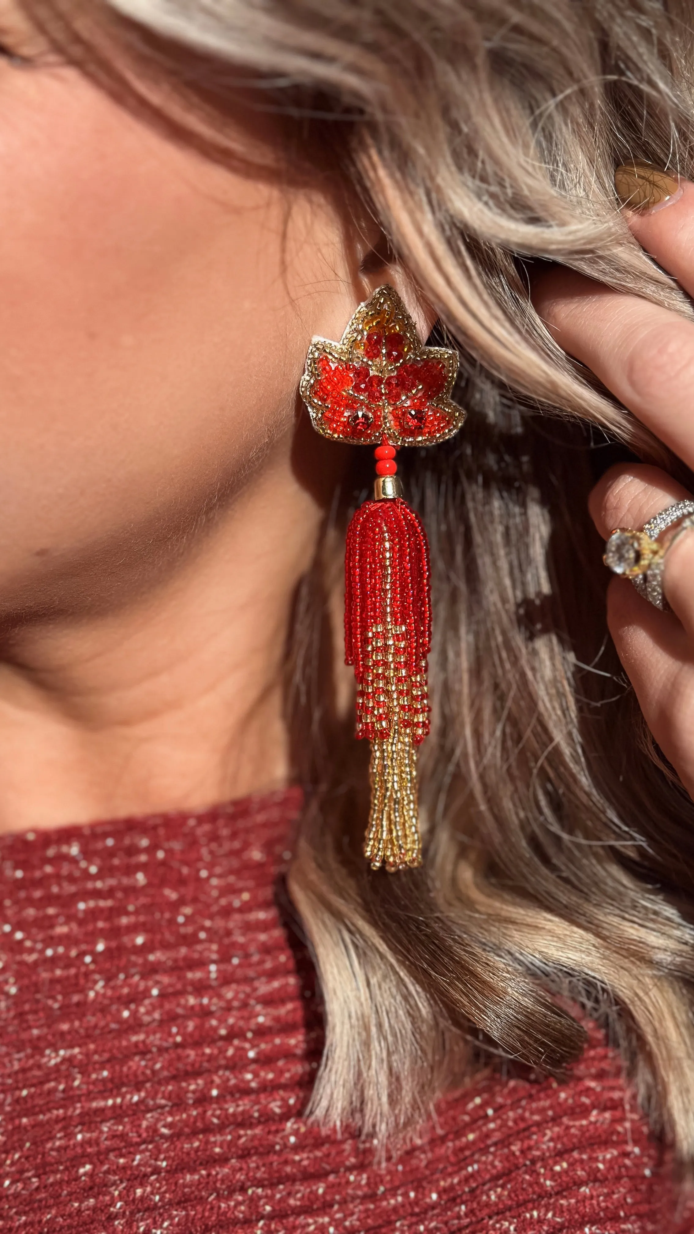 Maple Leaf Earring